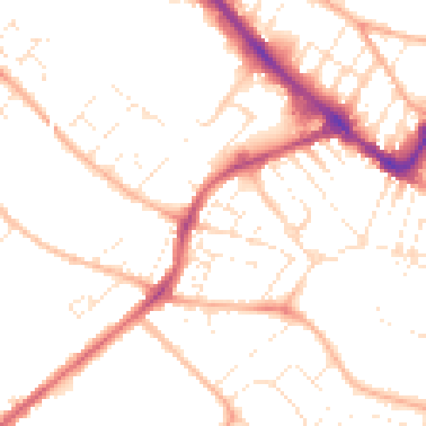Daytime road noise heatmap for GL50 3RX