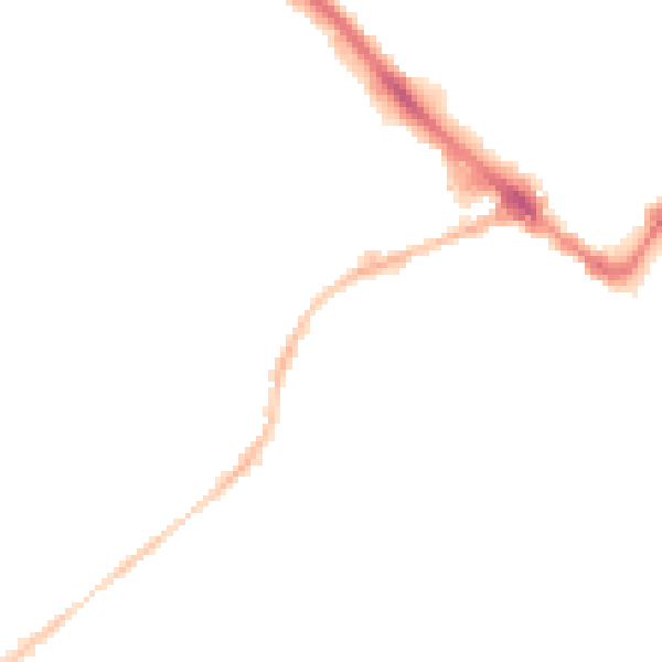 Night-time road noise heatmap for GL50 3RY