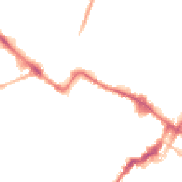 Night-time road noise heatmap for GL50 4AU