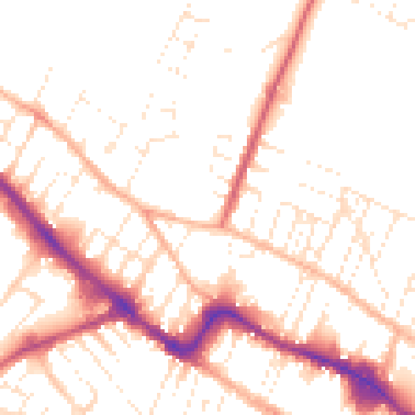 Daytime road noise heatmap for GL50 4DH