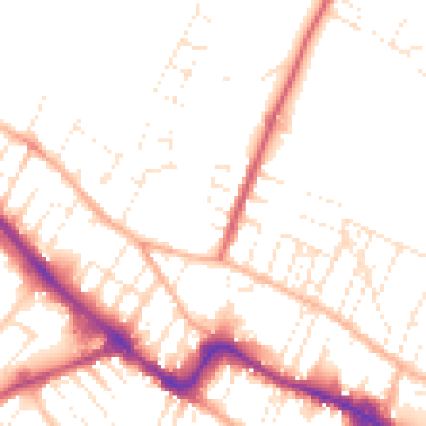 Daytime road noise heatmap for GL50 4DN