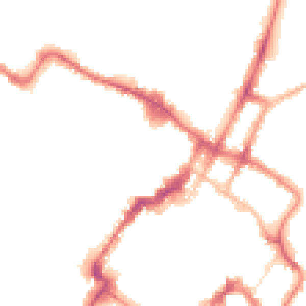 Night-time road noise heatmap for GL50 4FD