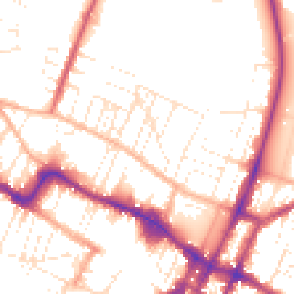 Daytime road noise heatmap for GL50 4GQ