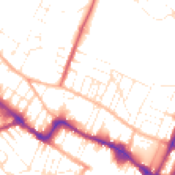 Daytime road noise heatmap for GL50 4HS