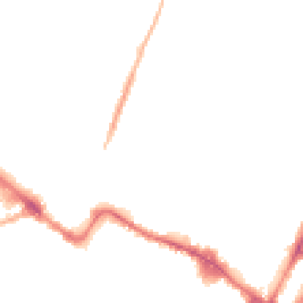 Night-time road noise heatmap for GL50 4HS