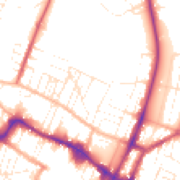 Daytime road noise heatmap for GL50 4LR