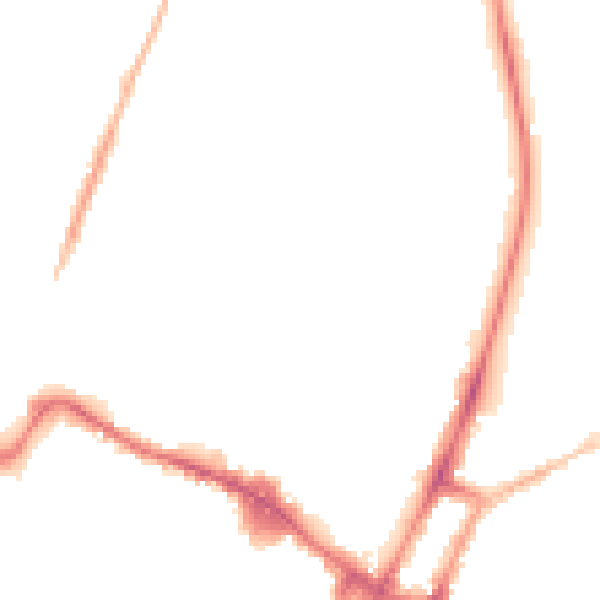 Night-time road noise heatmap for GL50 4LR