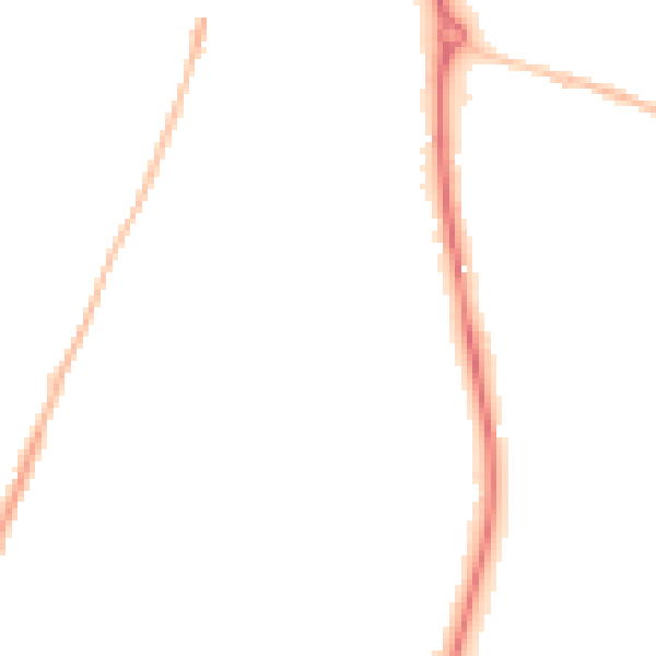 Night-time road noise heatmap for GL50 4NG