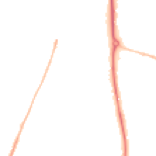 Night-time road noise heatmap for GL50 4PY