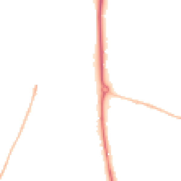 Night-time road noise heatmap for GL50 4QB