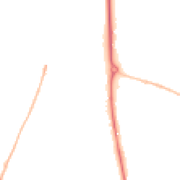 Night-time road noise heatmap for GL50 4QD