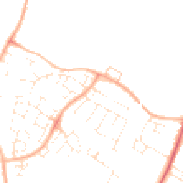 Daytime road noise heatmap for GL50 4RE
