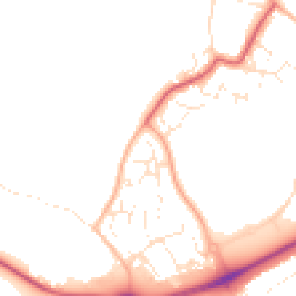 Daytime road noise heatmap for GL51 0GD