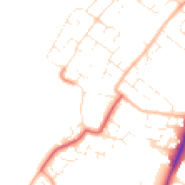 Daytime road noise heatmap for GL51 0PS