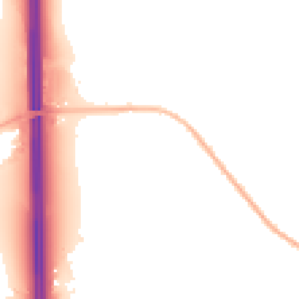 Night-time road noise heatmap for GL51 0ST