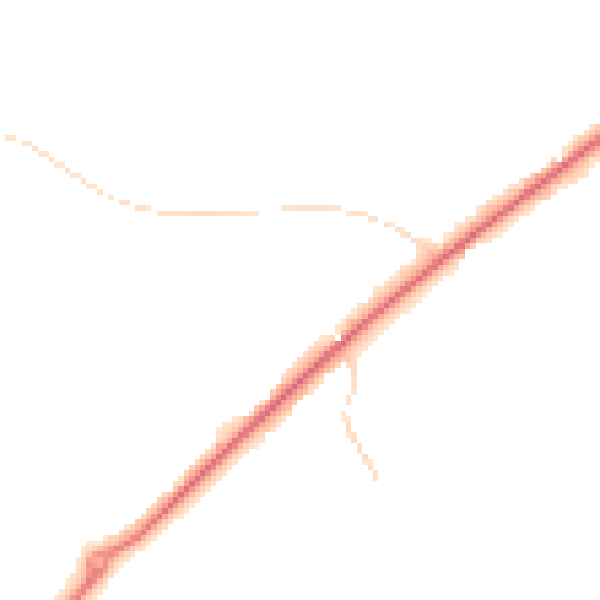 Night-time road noise heatmap for GL51 3DR