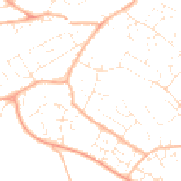 Daytime road noise heatmap for GL51 3JZ