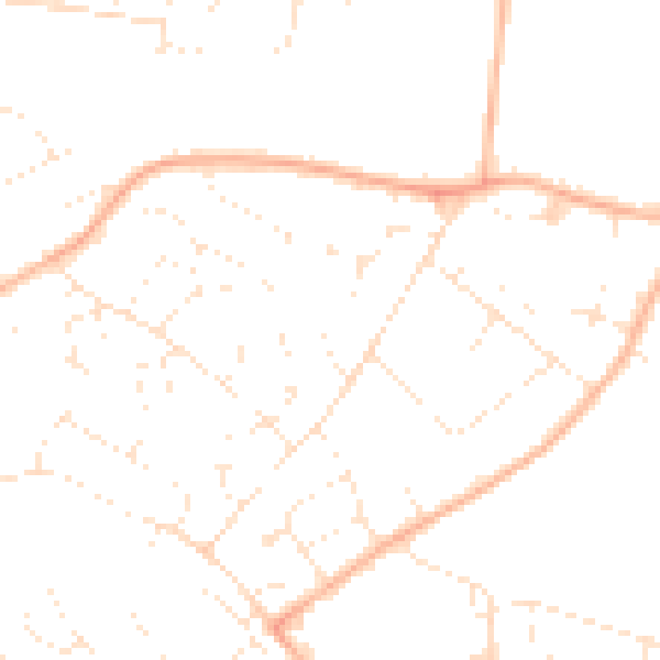 Daytime road noise heatmap for GL51 3NA