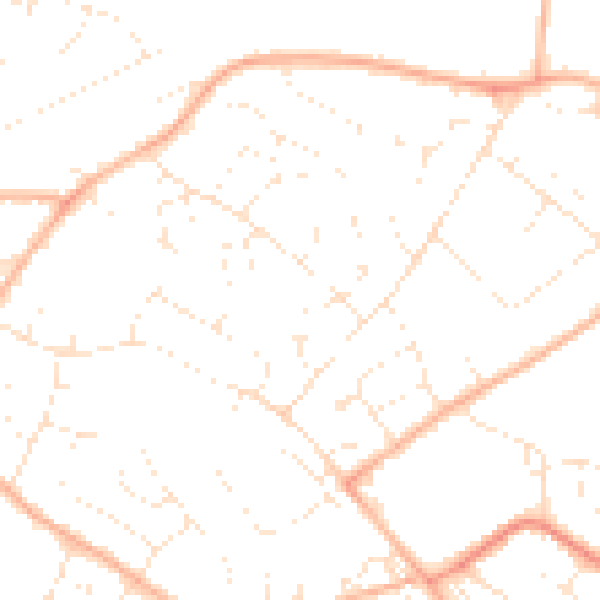 Daytime road noise heatmap for GL51 3NZ