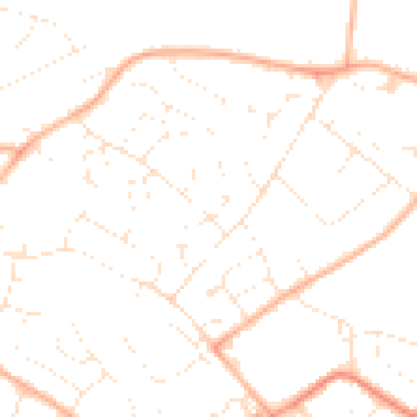 Daytime road noise heatmap for GL51 3PH
