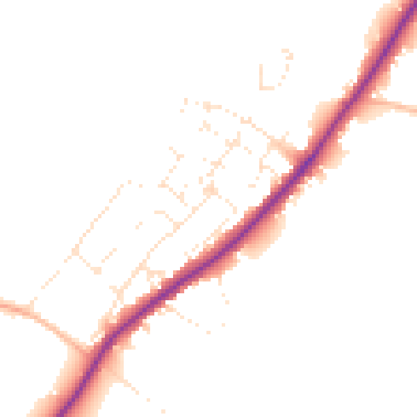 Daytime road noise heatmap for GL51 4SG