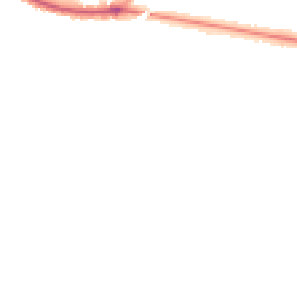 Night-time road noise heatmap for GL51 6EL