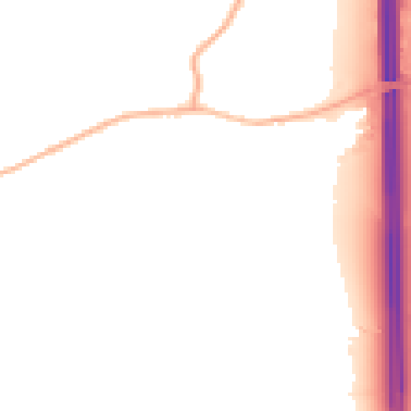 Night-time road noise heatmap for GL51 6TU