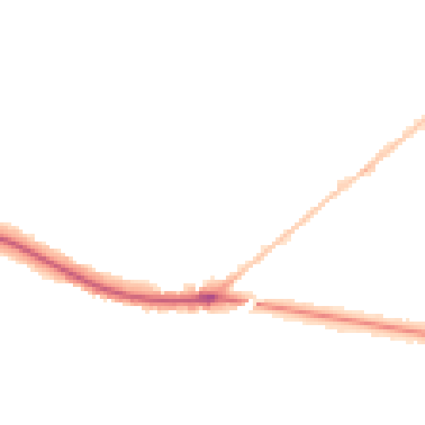 Night-time road noise heatmap for GL51 7AL
