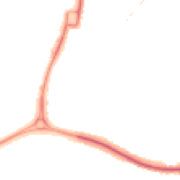 Night-time road noise heatmap for GL51 7DN