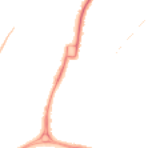 Night-time road noise heatmap for GL51 7HS
