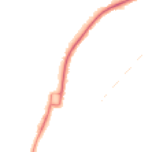 Night-time road noise heatmap for GL51 7QT