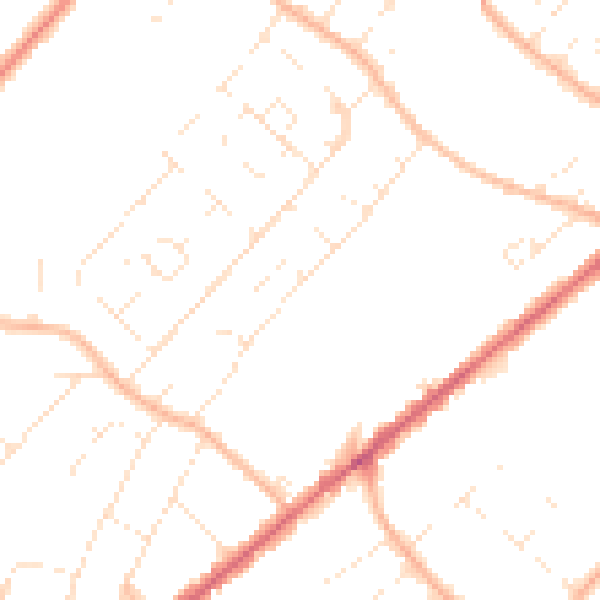Daytime road noise heatmap for GL51 8AG
