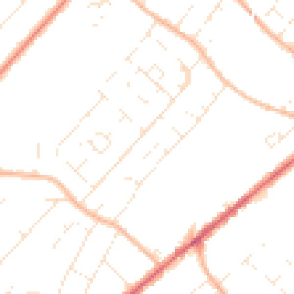 Daytime road noise heatmap for GL51 8AL