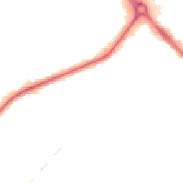 Night-time road noise heatmap for GL51 8EB