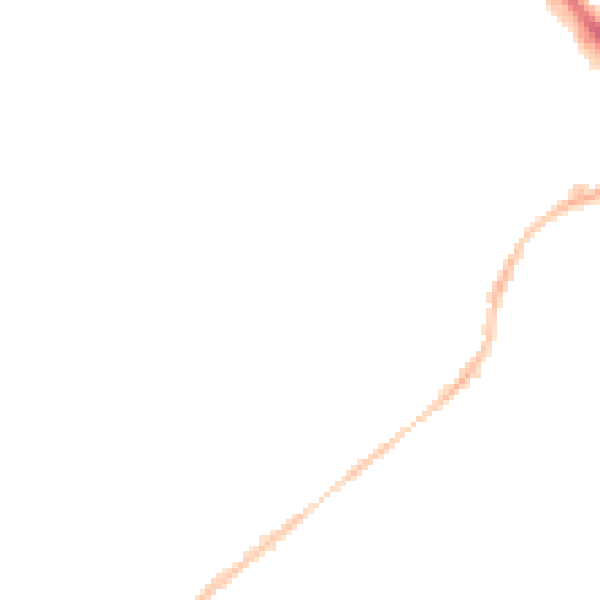 Night-time road noise heatmap for GL51 8HD