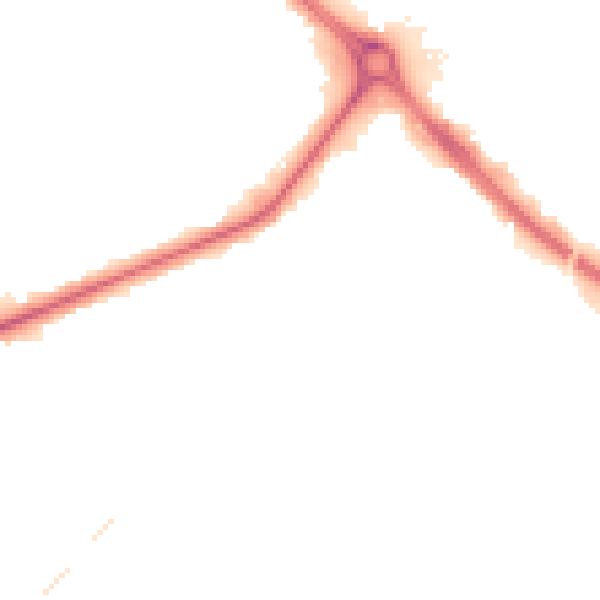 Night-time road noise heatmap for GL51 8LL