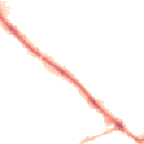 Night-time road noise heatmap for GL51 9BY
