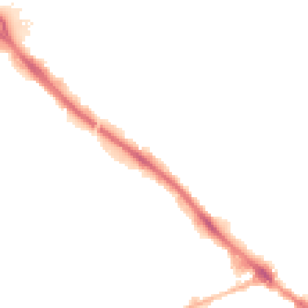 Night-time road noise heatmap for GL51 9BZ