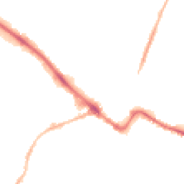 Night-time road noise heatmap for GL51 9HH