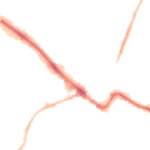 Night-time road noise heatmap for GL51 9HL