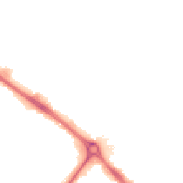 Night-time road noise heatmap for GL51 9PL
