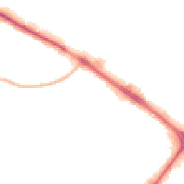Night-time road noise heatmap for GL51 9RY