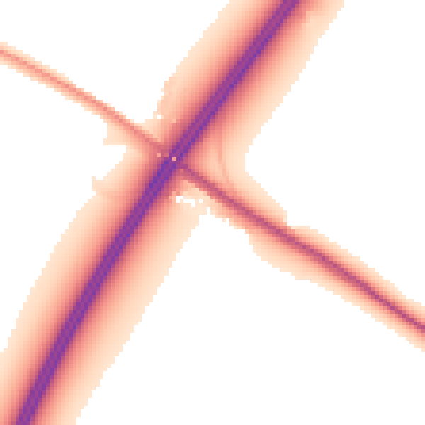 Night-time road noise heatmap for GL51 9TL