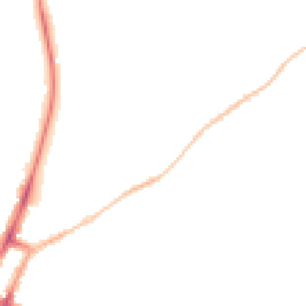 Night-time road noise heatmap for GL52 2DG