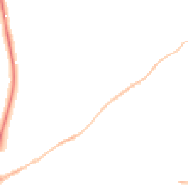 Night-time road noise heatmap for GL52 2DQ