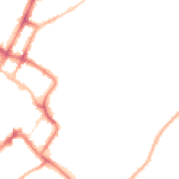 Night-time road noise heatmap for GL52 2EY