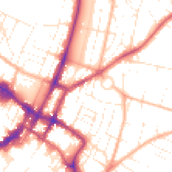 Daytime road noise heatmap for GL52 2HP