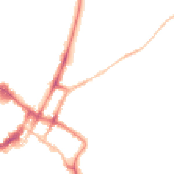 Night-time road noise heatmap for GL52 2HP