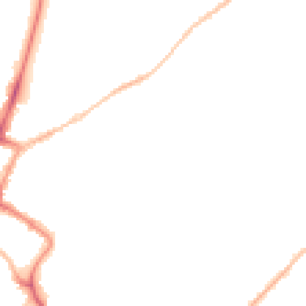 Night-time road noise heatmap for GL52 2QP