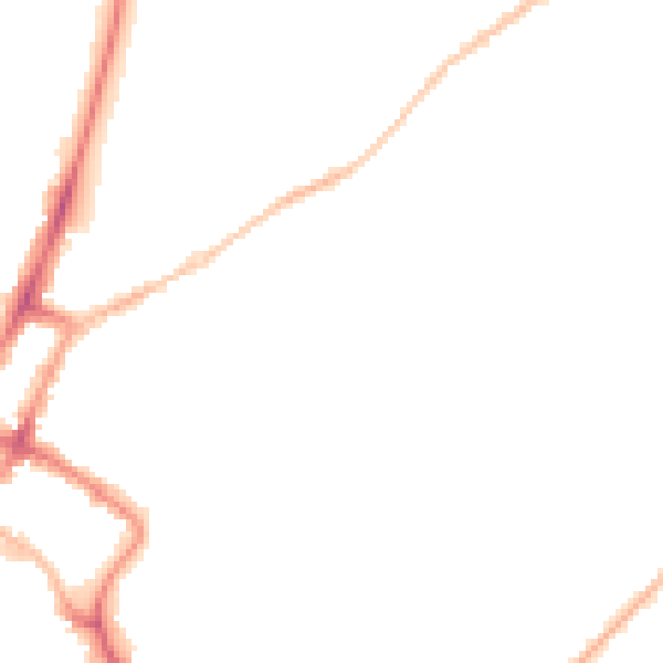 Night-time road noise heatmap for GL52 2QR